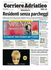 Corriere Adriatico Macerata - 11 Ottobre 2025