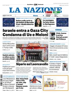 La Nazione Siena - 22 Agosto 2025