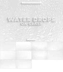 EE - 10 Water Drops on Glass Backgrounds P9XNU9S