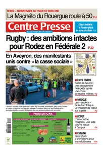 Centre Presse Aveyron - 11 Septembre 2025