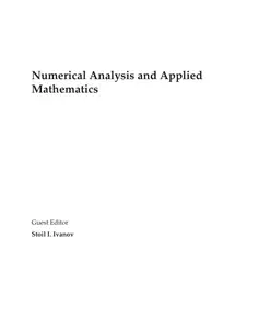 Numerical Analysis and Applied Mathematics
