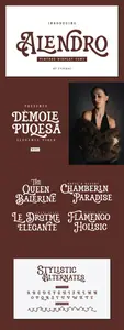 Alendro - Vintage Display Font WSHQJAL