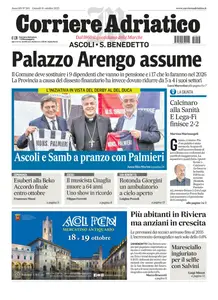 Corriere Adriatico Ascoli - 16 Ottobre 2025