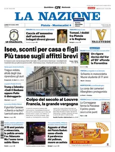 La Nazione Pistoia Montecatini - 20 Ottobre 2025