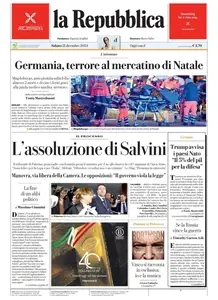 la Repubblica - 21 Dicembre 2024