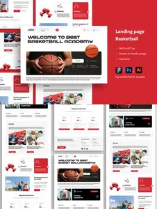 Basketball Academy Website Landing Page NKLK7YL