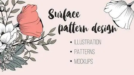 Illustration and pattern design: turn simple paper drawing into repeat pattern and use it on product