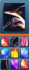 Design business layout for magazine and brochure vector 