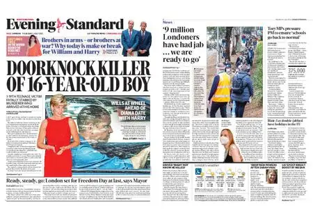 London Evening Standard – July 01, 2021