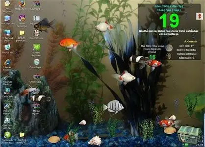 Aquarium Desktop 2007 & 3 Fish Pack