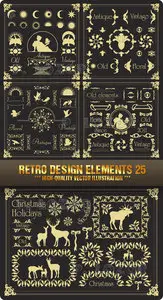 Stock Vector - Retro Design Elements 25