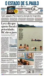 O Estado de São Paulo - 22 de janeiro de 2015 - Quinta