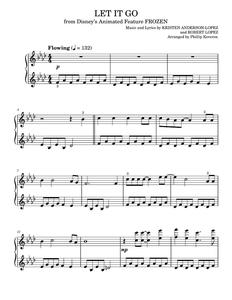 Let It Go [Classical version] (from Frozen) (arr. Phillip Keveren) - Idina Menzel (Easy Piano)