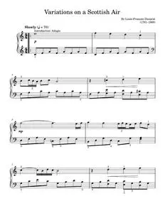 Variations On A Scottish Air Intro: Adagio - Louis-Francois Dauprat (Easy Piano)