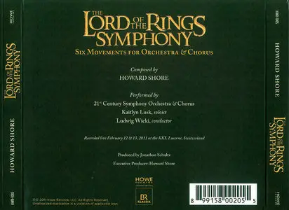 21st Century Symphony Orchestra & Chorus; Ludwig Wicki - Howard Shore: The Lord Of The Rings Symphony (2011) 2CDs