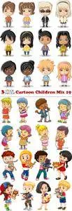 Vectors - Cartoon Children Mix 19