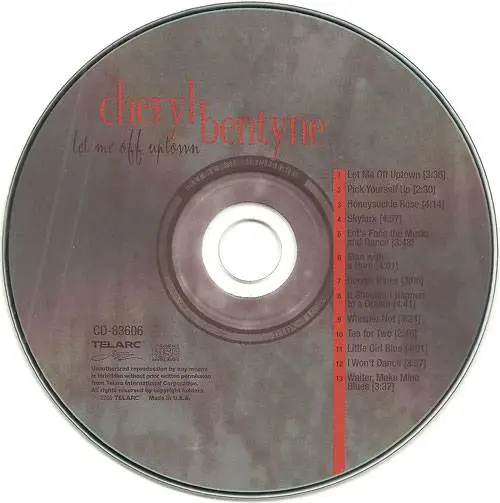 Cheryl Bentyne - Let Me Off Uptown (2005) {Telarc Jazz}