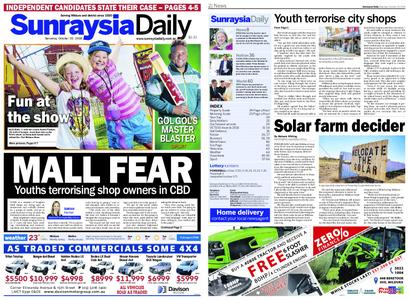 Sunraysia Daily – October 20, 2018