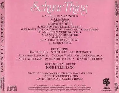 Diane Schuur - Schuur Thing (1985) {GRP}