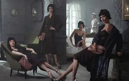 Gisele Bundchen, Carolyn Murphy, Isabeli Fontana & Karen Elson by Steven Meisel for Louis Vuitton Fall/Winter 2013-2014