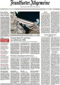 Frankfurter Allgemeine Zeitung vom Montag, 18. August 2014