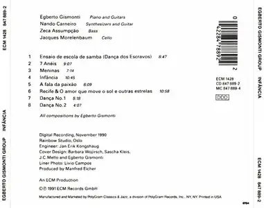 Egberto Gismonti Group - Infancia (1991) {ECM 1428}