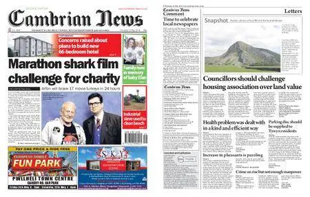 Cambrian News Arfon & Dwyfor – 11 May 2018