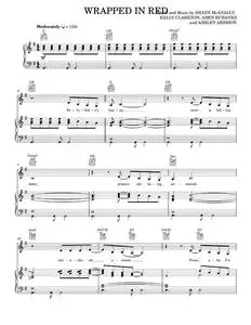 Wrapped in red - Kelly Clarkson (Piano-Vocal-Guitar)