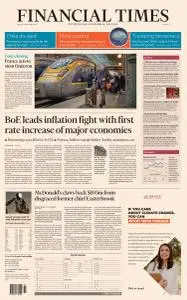 Financial Times Europe - December 17, 2021