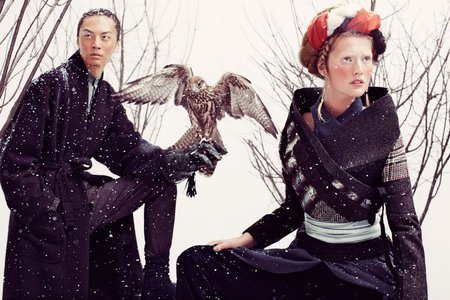 Toni Garrn & David Chiang - Alexi Lubomirski Photoshoot 2012
