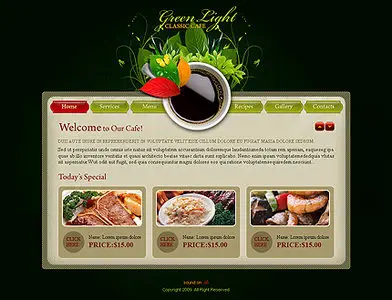 FlashMint 2866 Cafe XML gallery flash template