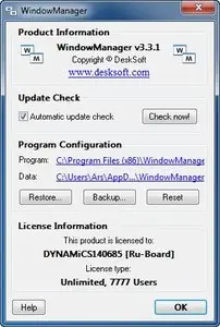 DeskSoft WindowManager 3.3.1