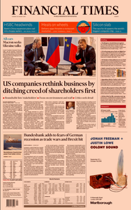 Financial Times Europe – 20 August 2019