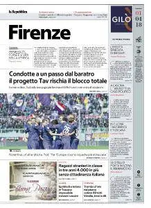 la Repubblica Firenze - 1 Aprile 2018