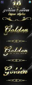GraphicRiver Golden & Silver Layer Styles V.2