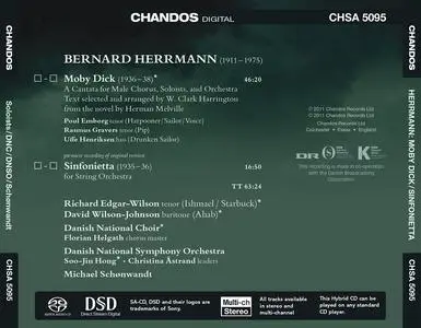 Michael Schønwandt, Danish National Symphony Orchestra - Bernard Herrmann: Moby Dick; Sinfonietta (2011)