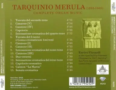 Enrico Viccardi - Tarquinio Merula: Complete Organ Music (2015)