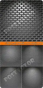 Metal grille template vector background