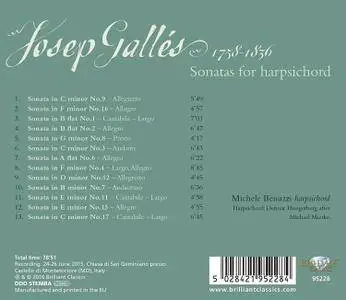 Michele Benuzzi - Gallés: Sonatas for Harpsichord (2016)