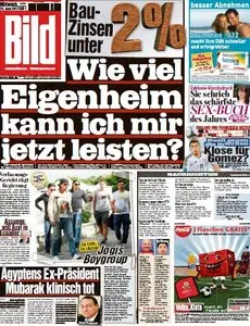 Bild Zeitung vom 20. Juni 2012