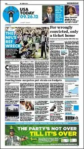 USA Today - 26 September 2012