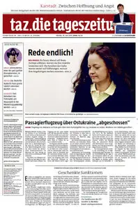 Tageszeitung TAZ vom 18 Juli 2014