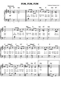 Christmas Sheet Music - Fum Fum Fum