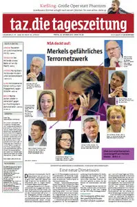 Tageszeitung TAZ vom 25 Oktober 2013