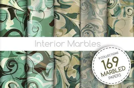 CreativeMarket - The BIGGEST Marbled Paper Collection