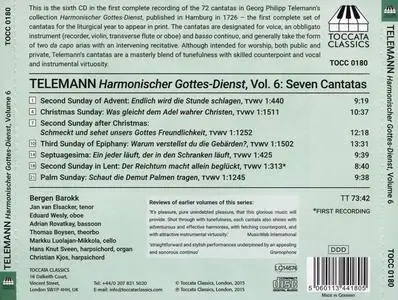 Bergen Barokk - Georg Philipp Telemann: Harmonischer Gottes-Dienst, Vol. 6 (2015)