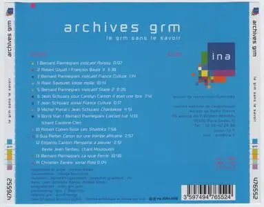 Various Artists - Archives GRM, INA 30th Anniversary (2006) {5CD Set, INA-GRM ina c 1030}