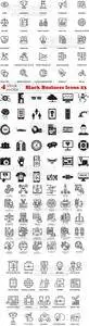 Vectors - Black Business Icons 23