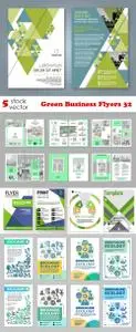 Vectors - Green Business Flyers 32