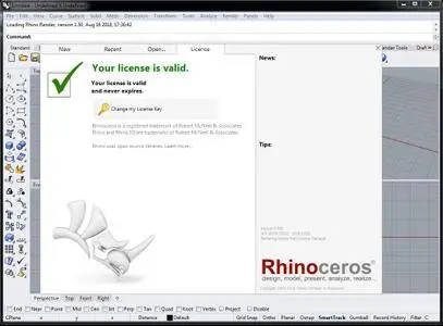 Rhino 6 SR8 beta version 6.8.18230.16521